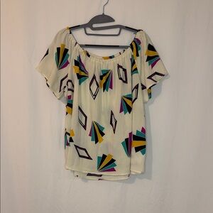 Stylish Women's Blouse with Geometric Design